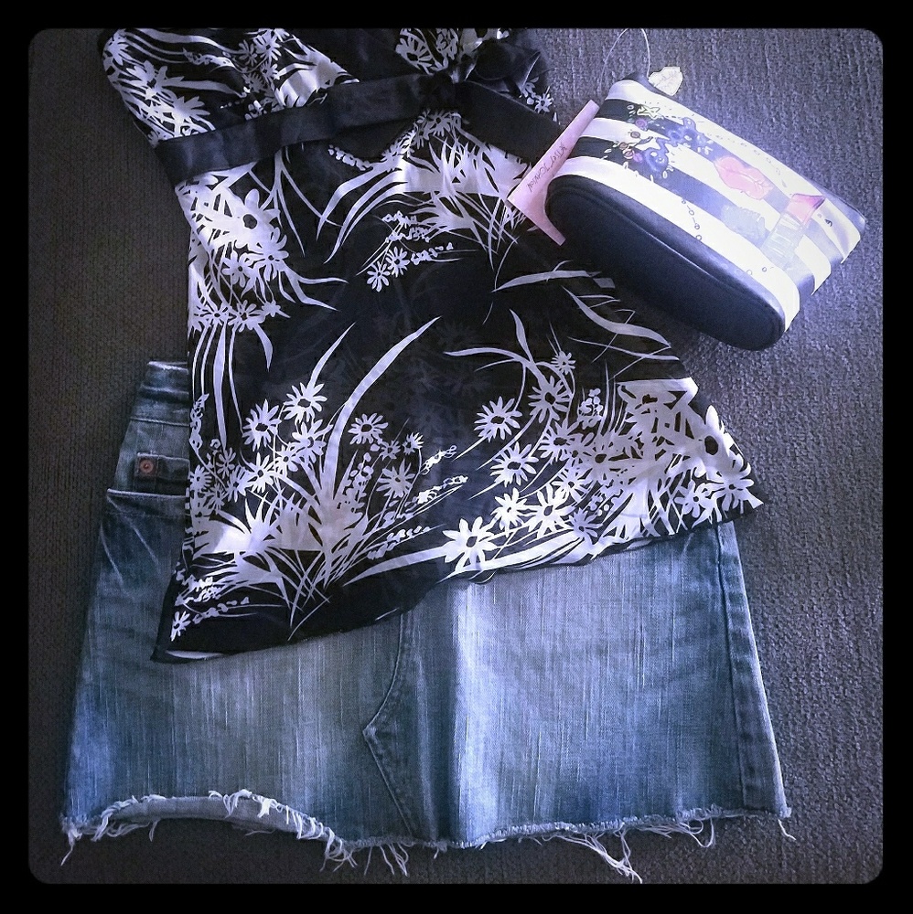 🟣 American eagle Denim skirt
